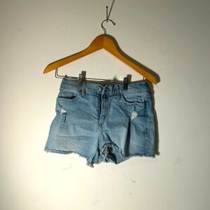 Abercrombie light wash jean shorts